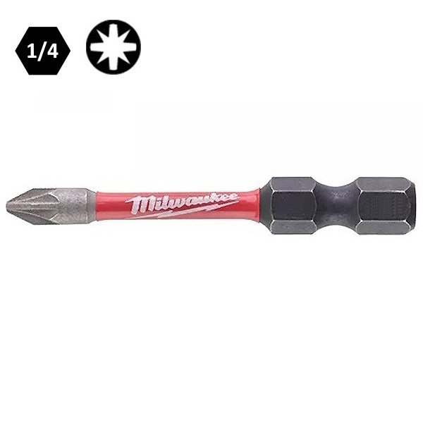 Milwaukee Inserti Bits per Viti a Croce Pozidriv Impronta PZ da MM50
